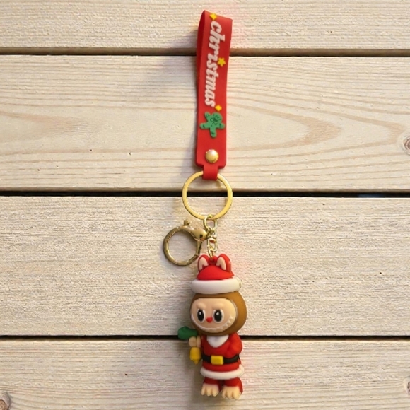 Fashion Labubu Accessories - Christmas Labubu Keychain